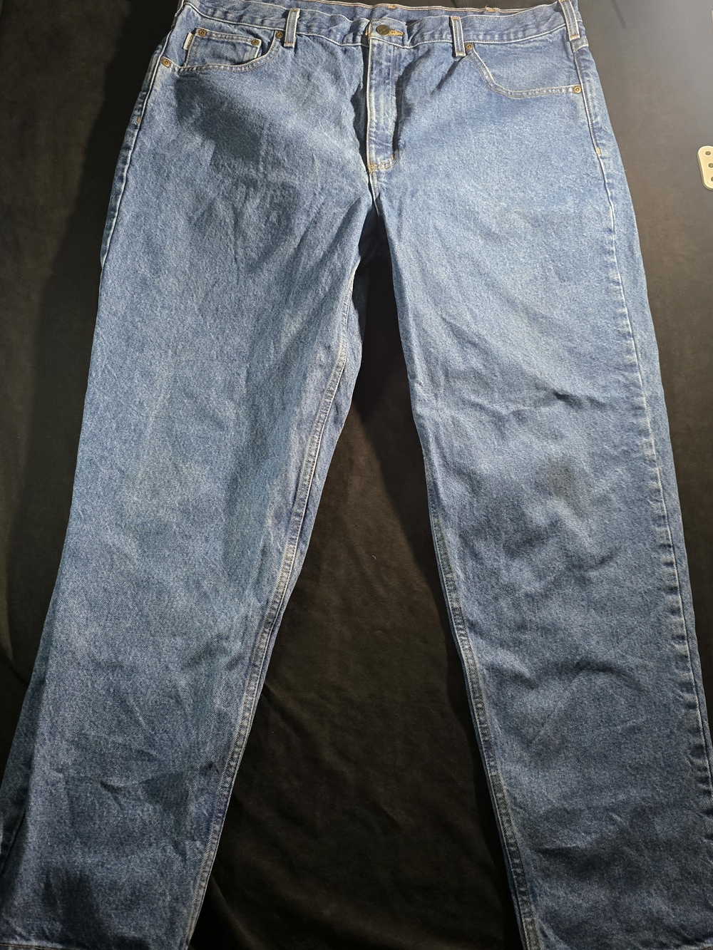 Carhartt Men's Straight Leg Light Blue Denim Jeans